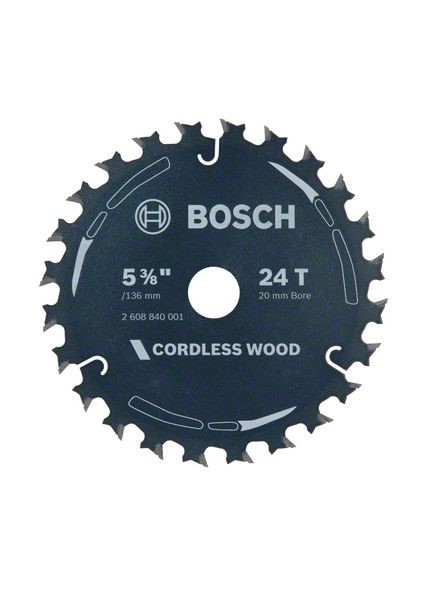 BOSCH ULTRA THIN WOOD SAW BLADES 5 1/2'' ( 140MM) X 10MM X 24 TEETH